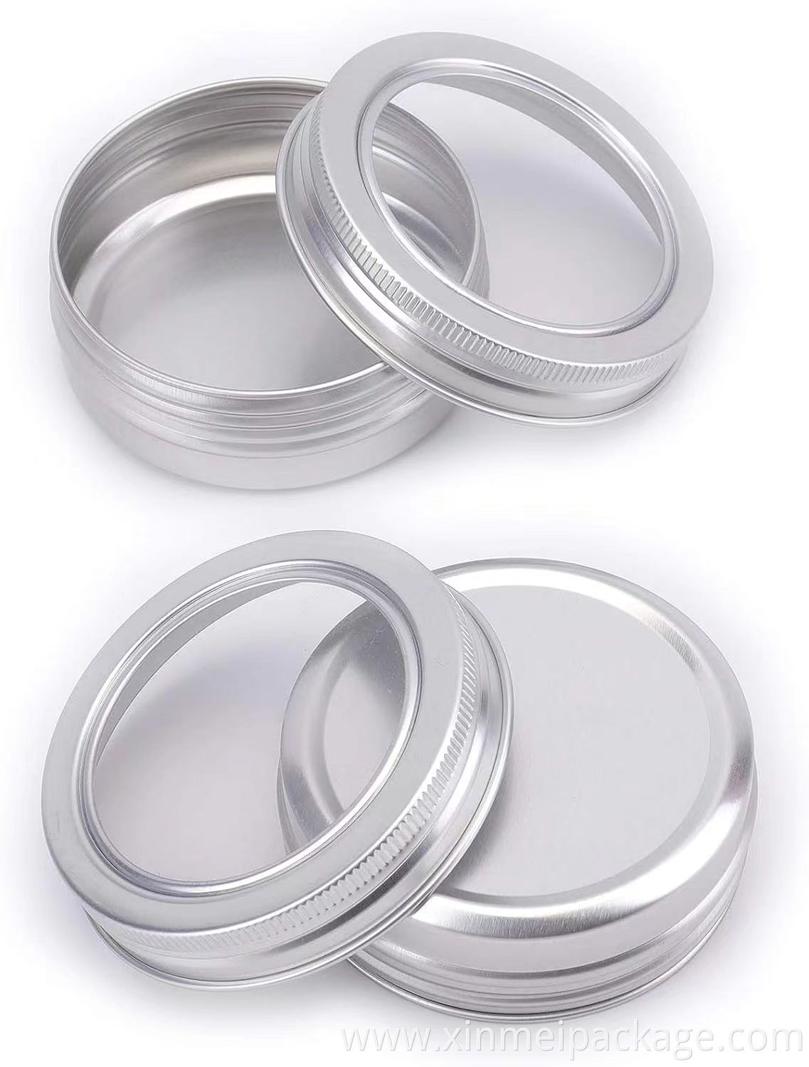 60g aluminum tin with clear lids